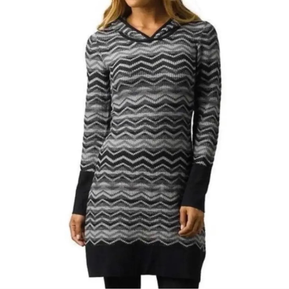Prana Hooded Grey Dress NWT ~ Size M